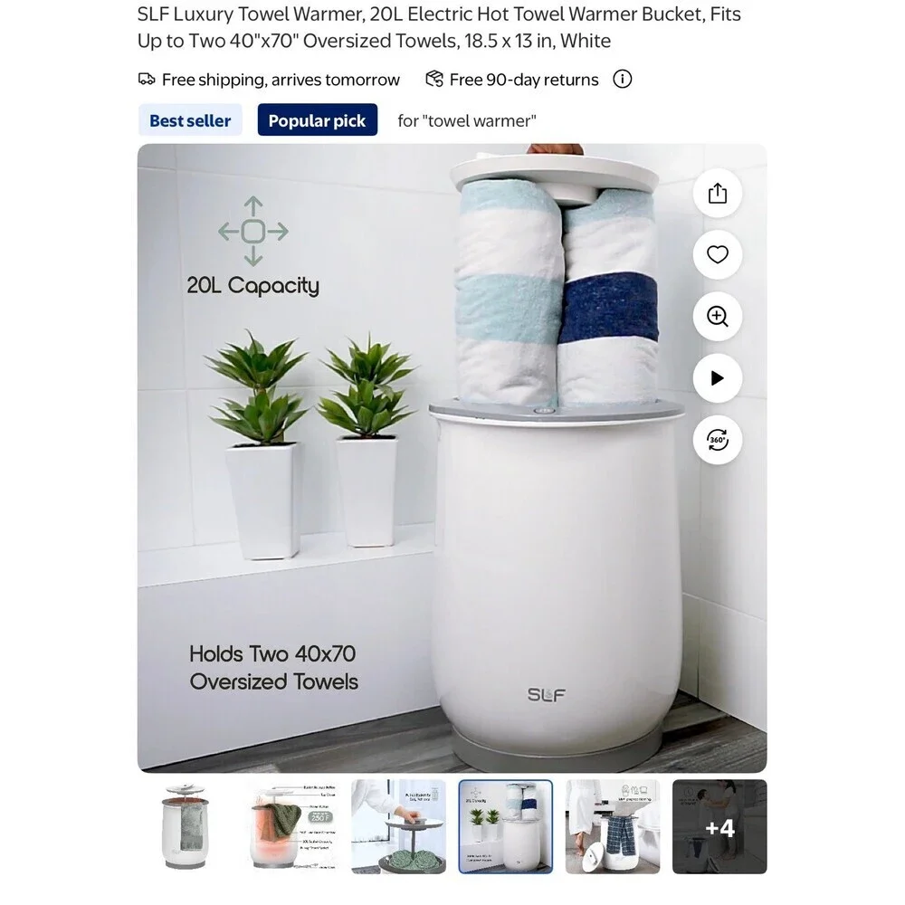 New! Luxury electric 20 liter towel warmer